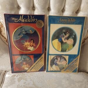 Disney Original Soundtrack & Lenticular Art Aladdin & Snow White